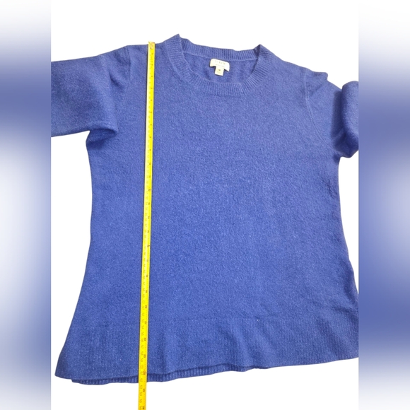 J.Crew Women’s Extra-Soft Blue Knit Sweater Pullover Acrylic Polyamide Size M - Picture 6 of 8